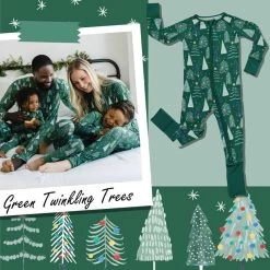 Green Twinkling Trees Bamboo Viscose Zippy -Umweltfreundlicher Windel Geschäft 11036