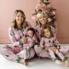 Pink Twinkling Trees - Women's Bamboo Viscose Pajama Set -Umweltfreundlicher Windel Geschäft 11046