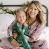 Green Twinkling Trees Two-Piece Bamboo Viscose Pajama Set -Umweltfreundlicher Windel Geschäft 11075