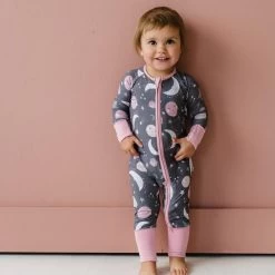 Pink To The Moon & Back Bamboo Viscose Zippy -Umweltfreundlicher Windel Geschäft 11646