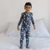 Blue To The Moon & Back Two-Piece Bamboo Viscose Pajama Set -Umweltfreundlicher Windel Geschäft 11663