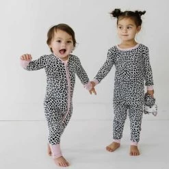 Snow Leopard - Piece Bamboo Viscose Pajama Set -Umweltfreundlicher Windel Geschäft 12085