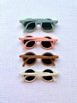 Lentes De Sol Redondos Plegables Con Protección UV