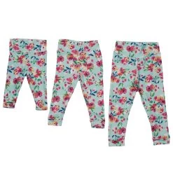 Leggings - Aqua Floral