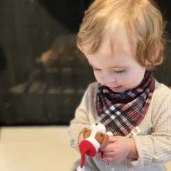 Bandana Bib - Yule Loves This Plaid