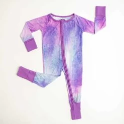 Purple Watercolor Baby & Toddler Bamboo Viscose Zippy -Umweltfreundlicher Windel Geschäft 4145