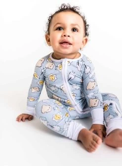 Blue Breakfast Buddies Baby & Toddler Bamboo Viscose Zippy