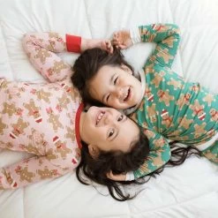 Green Gingerbread Two-Piece Bamboo Viscose Pajama Set